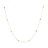 Rainbow Sapphire Skittle Necklace
