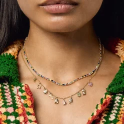 Rainbow Sapphire Tennis Necklace