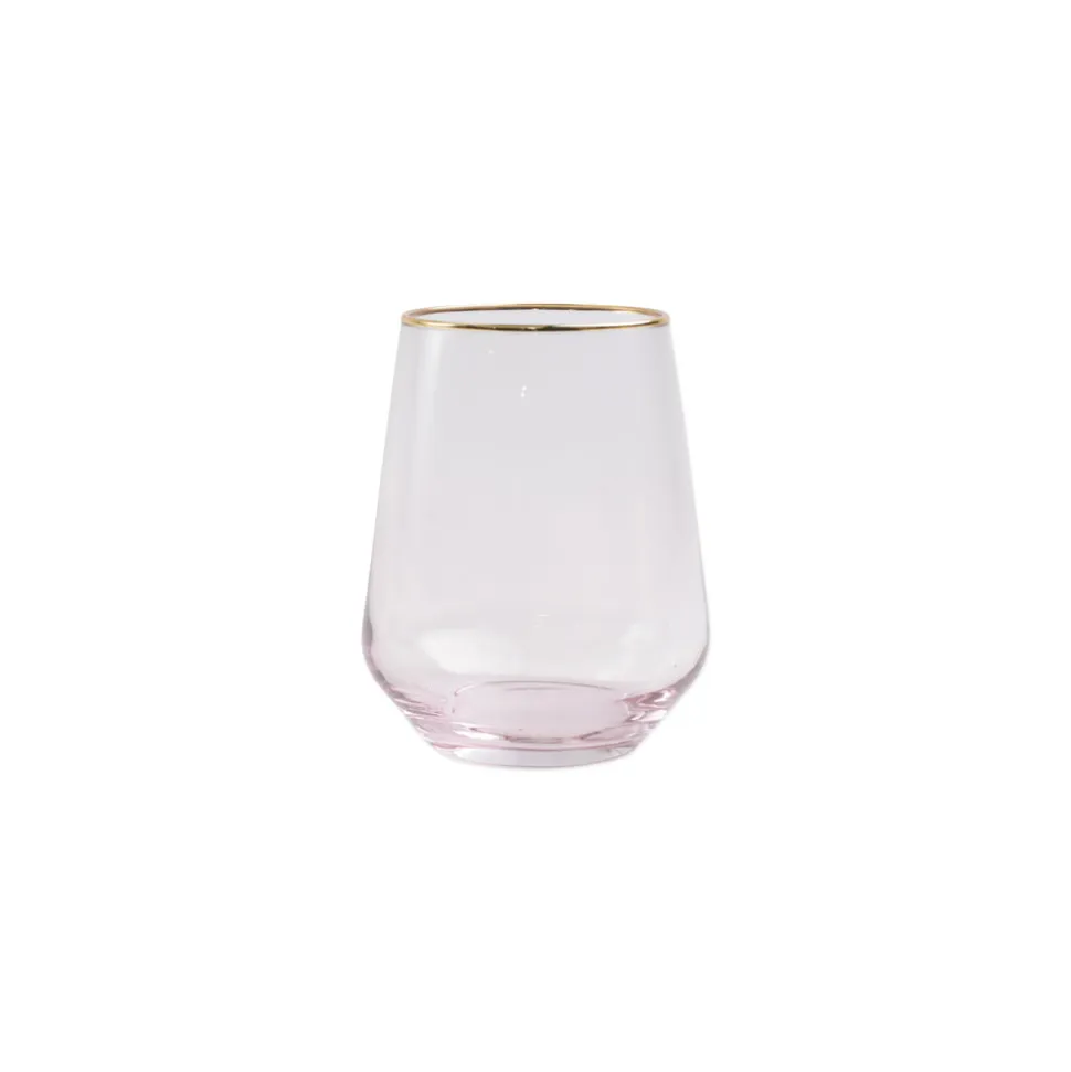 Rainbow Stemless Wine Glass