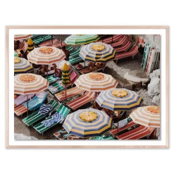 Rainbow Umbrellas Print