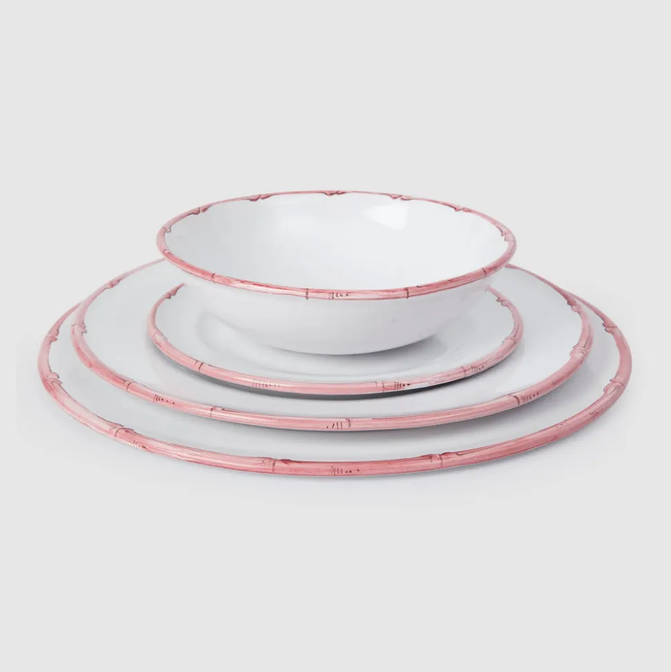 Ramatuelle Bamboo Bowl in Rose