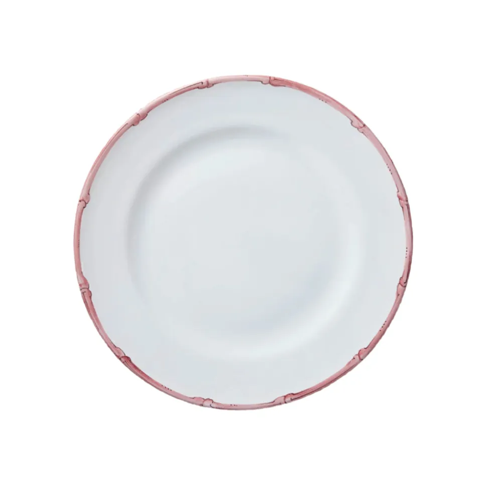 Ramatuelle Bamboo Dinner Plate in Rose
