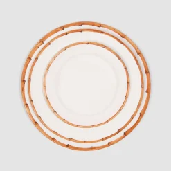 Ramatuelle Bamboo Large Dinner/Charger Plate, Natural