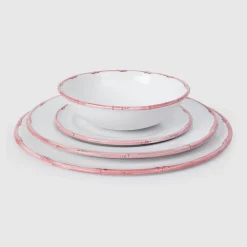 Ramatuelle Bamboo Large Dinner & Charger Plate in Rose