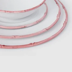 Ramatuelle Bamboo Large Dinner & Charger Plate in Rose