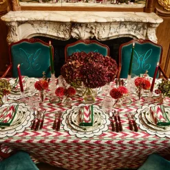 Raspberry Red Ikat Tablecloth