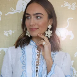 Rattan Celine Earring
