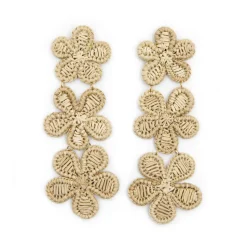 Rattan Flower Earring