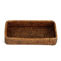 Rattan Vanity Tray in Brown