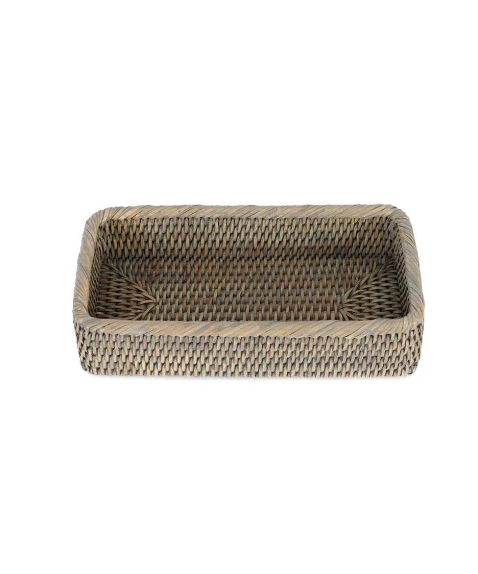 Rattan Vanity Tray in Taupe