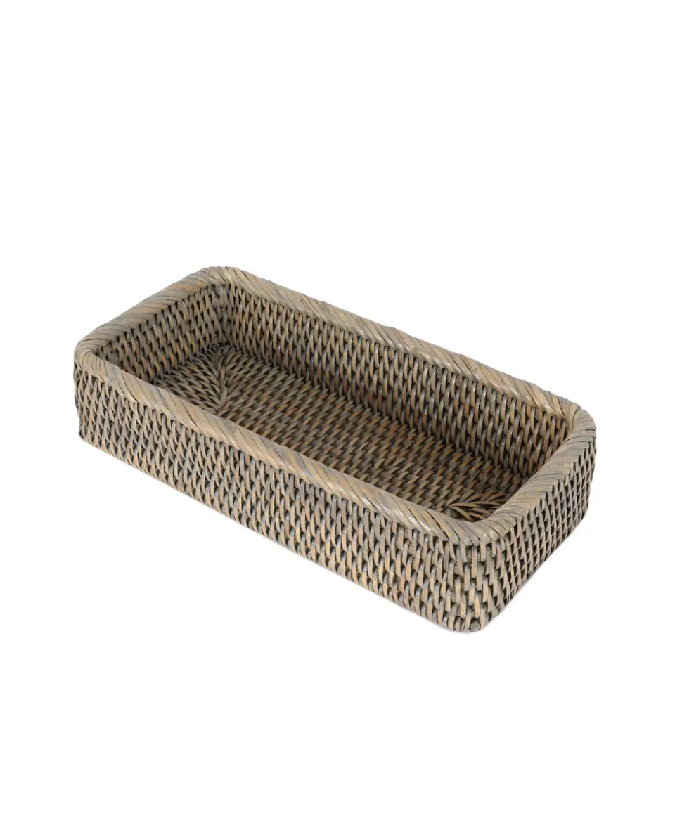 Rattan Vanity Tray in Taupe