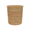 Rattan Waste Paper Bin in Natural
