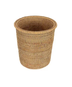 Rattan Waste Paper Bin in Natural