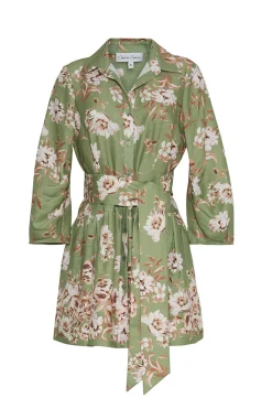 Raya Mini Dress in Farfella Sage