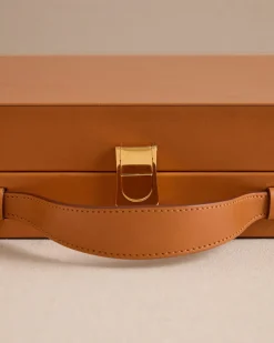 Rear Window Backgammon in Vacchetta Luggage