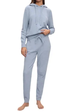 Recycled Boucle Jogger In Wedgewood Blue