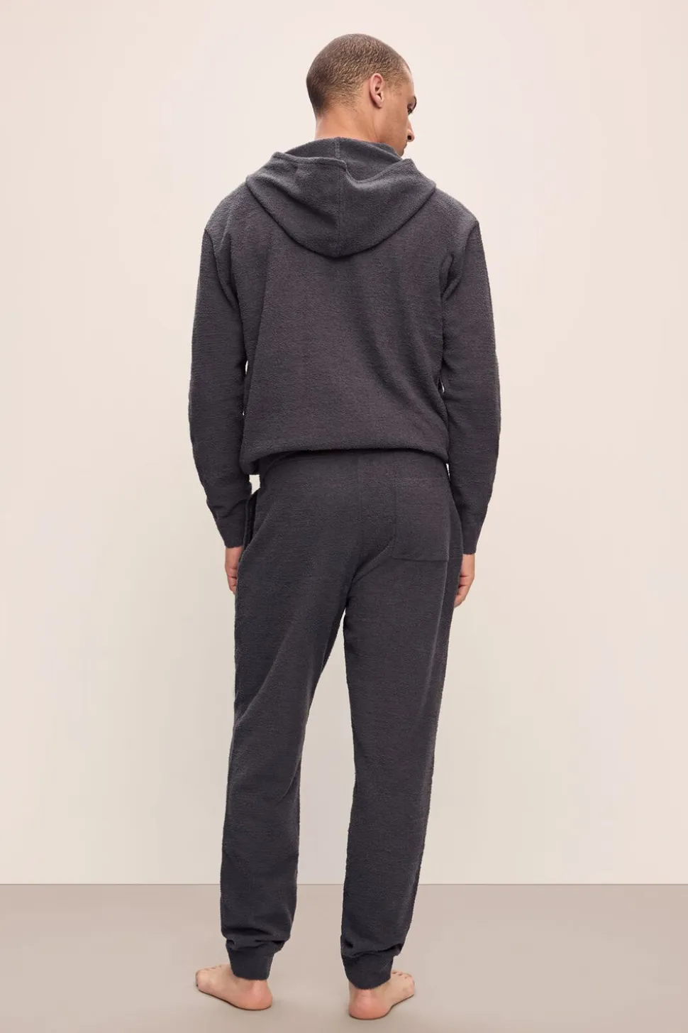 Recycled Boucle Men’s Jogger In Graphite