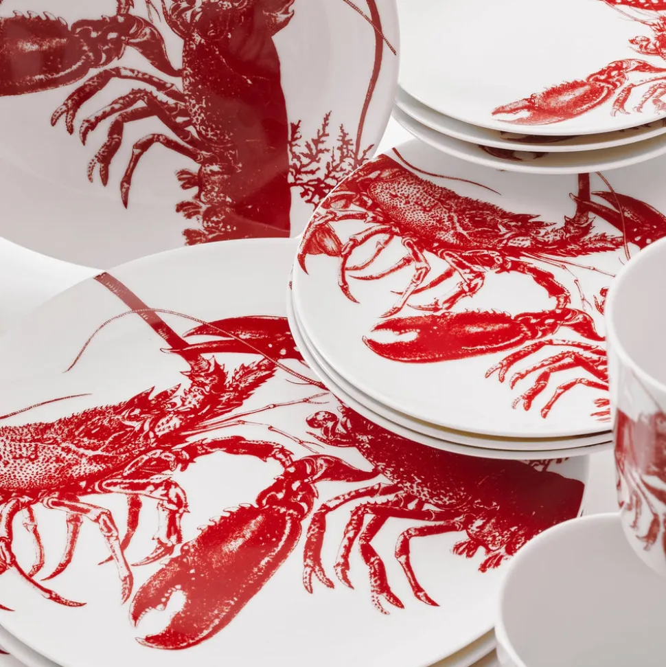 Red Lobster Canape Plates