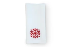 Red Snowflake Napkin, Set of 4