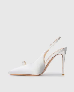 Reina 100 in White & Satin Pearl