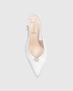 Reina 100 in White & Satin Pearl