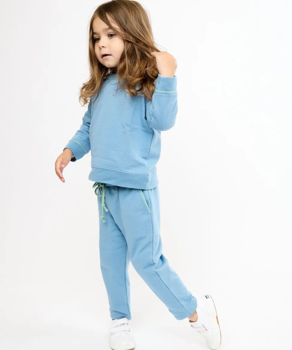 Remy Baby Sweatshirt in Dusty Blue