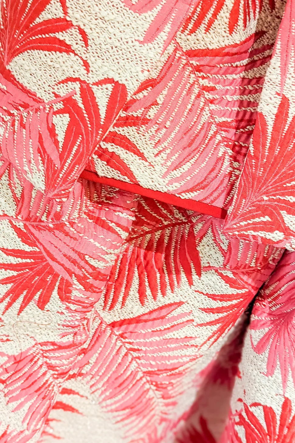 Remy Cropped Jacket Palm Jacquard