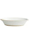 Renaissance Grey Open Oval Vegetable Dish