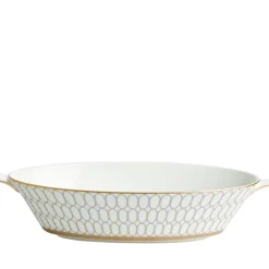 Renaissance Grey Open Oval Vegetable Dish