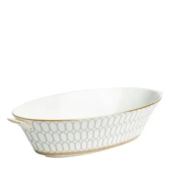 Renaissance Grey Open Oval Vegetable Dish