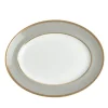 Renaissance Grey Oval Platter, 13.75"