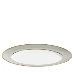 Renaissance Grey Oval Platter, 13.75