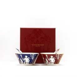 Renaissance Mix Bowl & Soup Spoon in Gold & Red, Set of 2