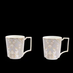 Renaissance Mug in Grey, Set of 2