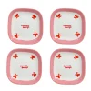 Retro “Caviar Bumps” Tiny Plates, Set of 4