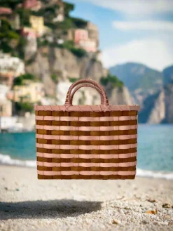 Retro-Travel Tote in Quartz & Butternut