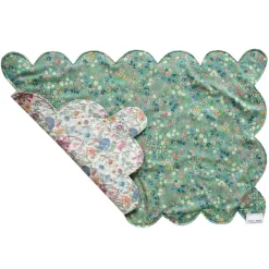 Reversible Scalloped Placemat Made With Liberty Fabric in Donna Leigh