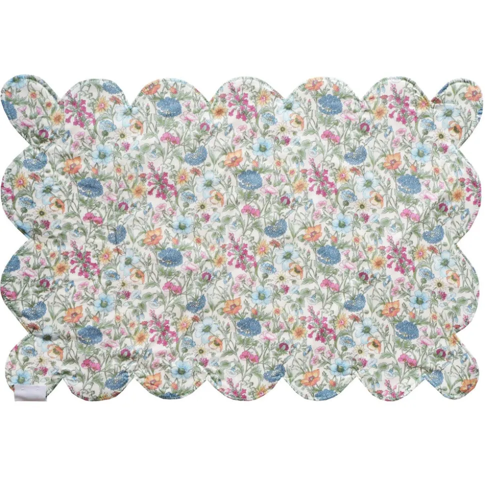 Reversible Scalloped Placemat Made With Liberty Fabric in Donna Leigh