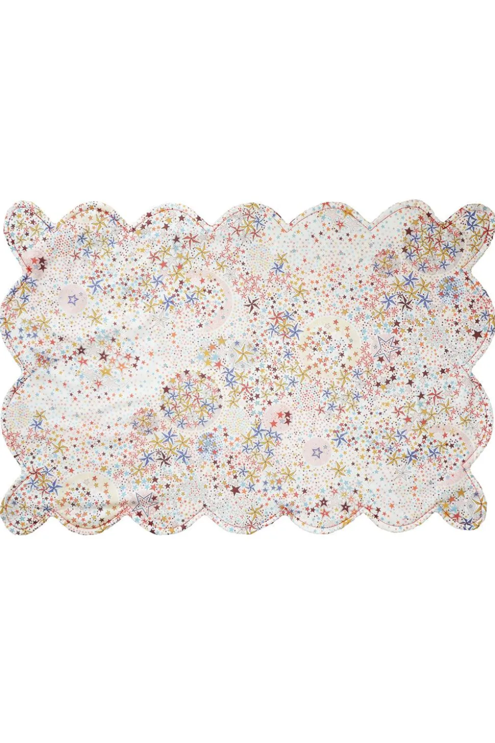 Reversible Scalloped Placemat Made With Liberty Fabric in Mitsi Valeria & Adelajda