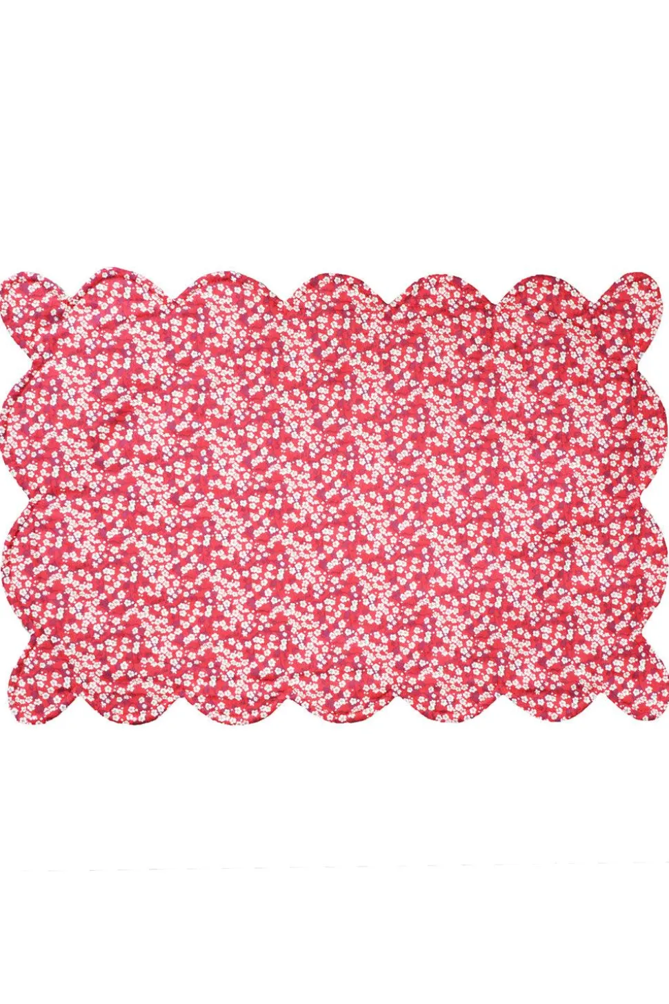 Reversible Scalloped Placemat Made With Liberty Fabric in Mitsi Valeria & Adelajda