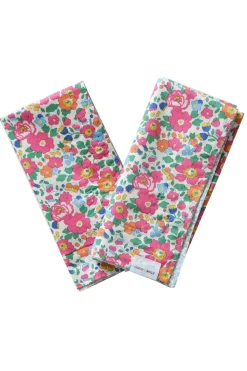 Reversible Stitch Napkin Set Made With Liberty Fabric in Betsy & Ditsy Dot