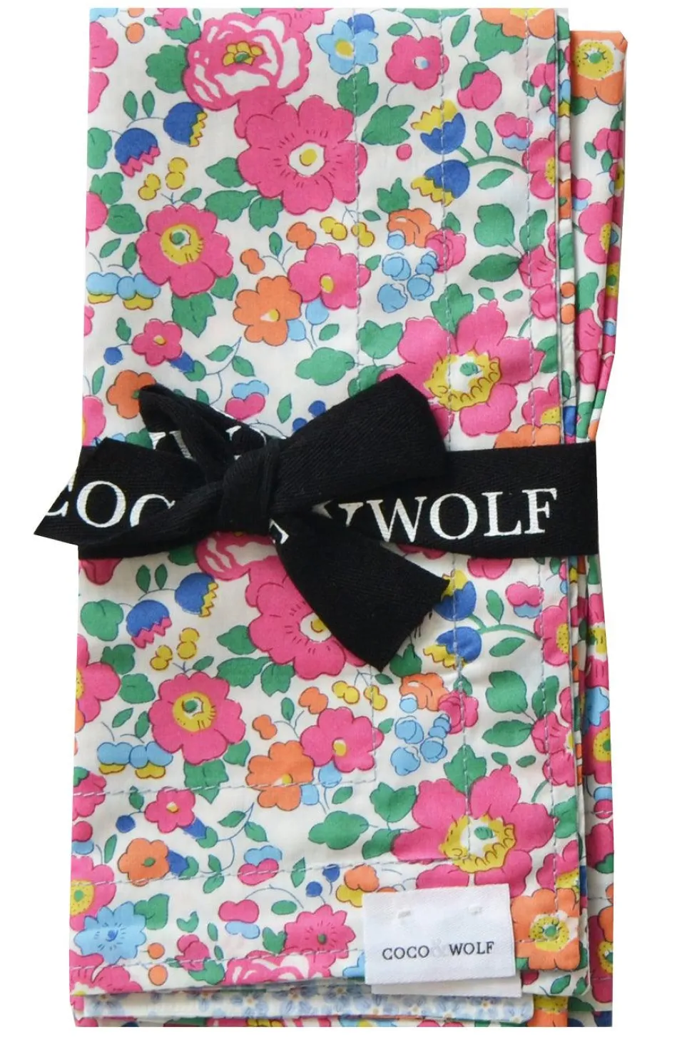 Reversible Stitch Napkin Set Made With Liberty Fabric in Betsy & Ditsy Dot