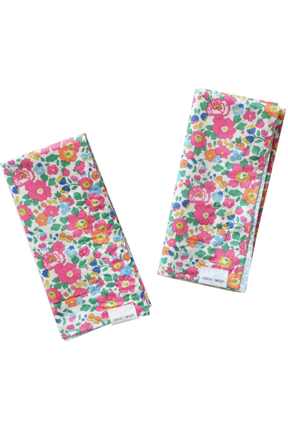 Reversible Stitch Napkin Set Made With Liberty Fabric in Betsy & Ditsy Dot