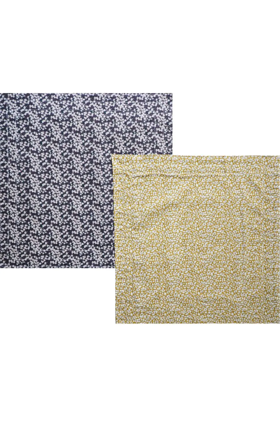Reversible Stitch Napkin Set Made With Liberty Fabric in Feather Meadow & Mitsi Valeria