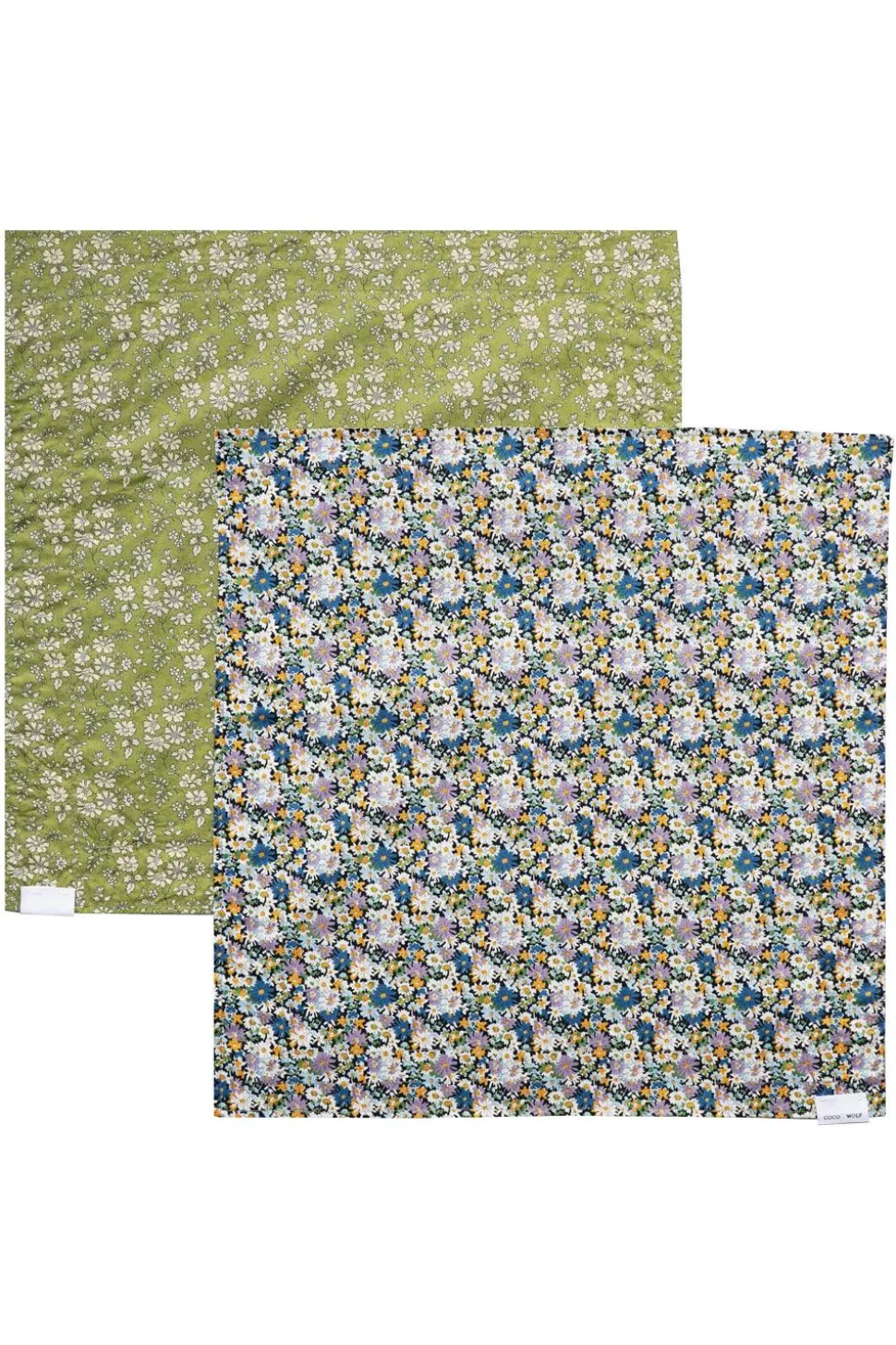 Reversible Stitch Napkin Set Made With Liberty Fabric in Libby & Capel Pistachio