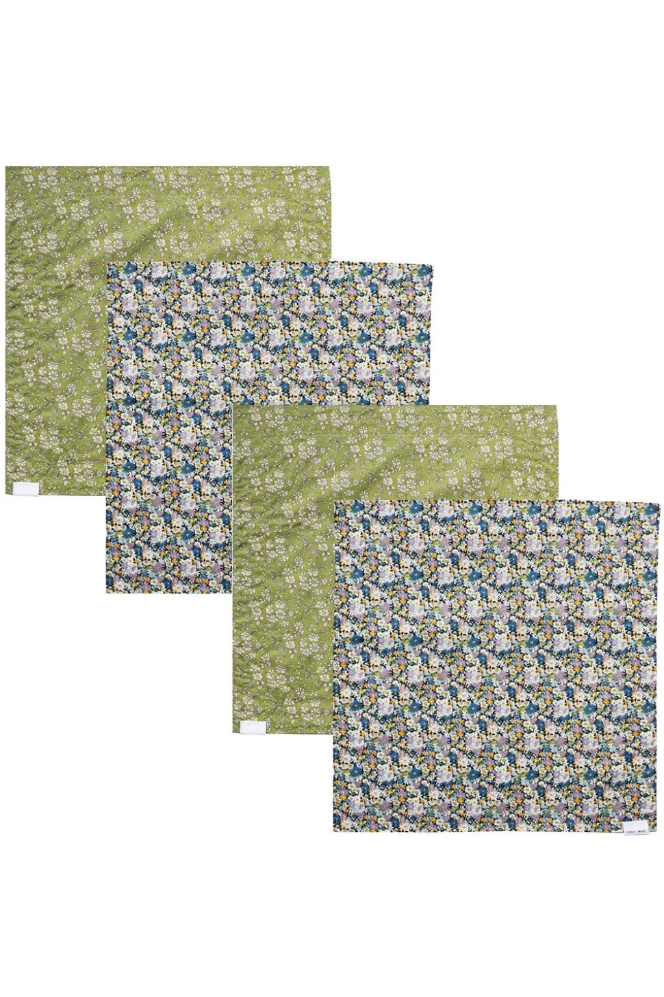 Reversible Stitch Napkin Set Made With Liberty Fabric in Libby & Capel Pistachio