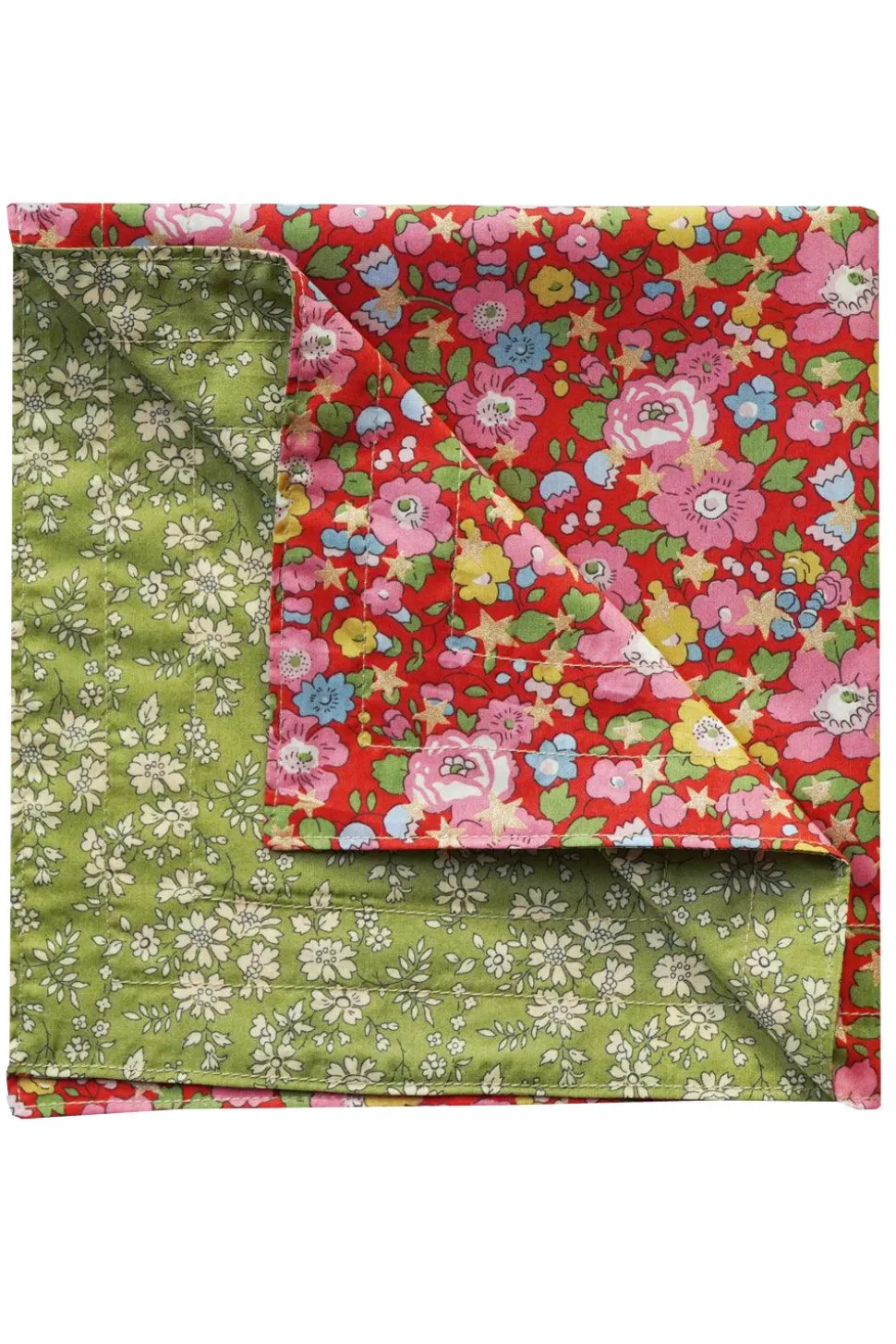 Reversible Stitch Napkin Set Made With Liberty Fabric in Betsy Star & Capel