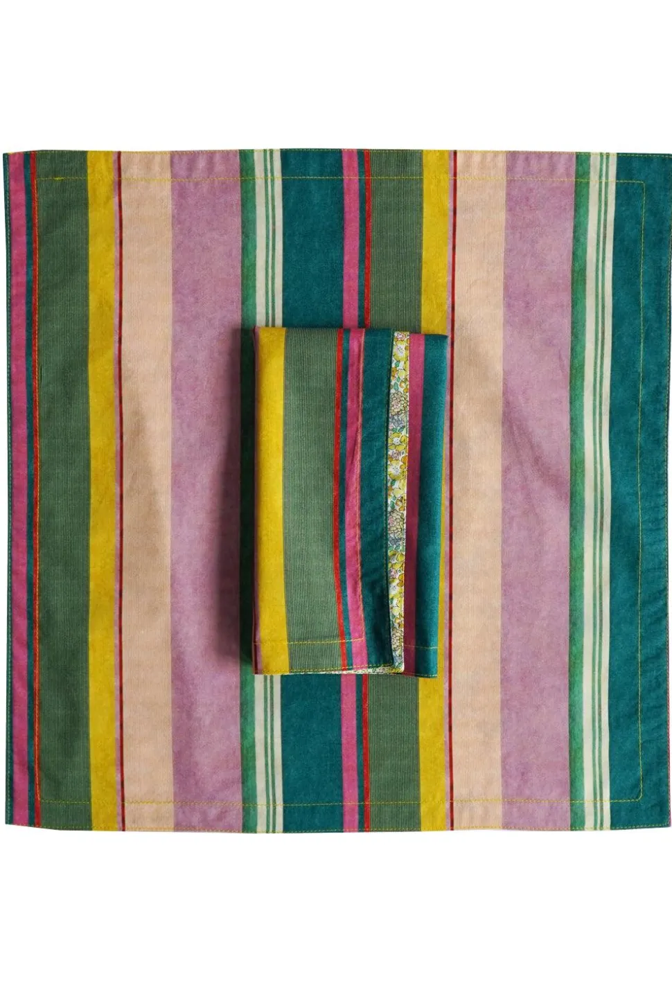 Reversible Stitch Napkin Set Made With Liberty Fabric in in Archive Swatch & Michelle