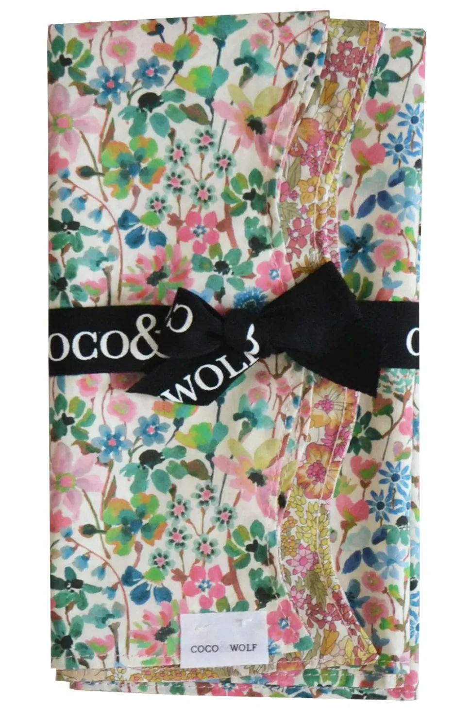 Reversible Wavy Napkin Set Made With Liberty Fabric in Dreams Of Summer