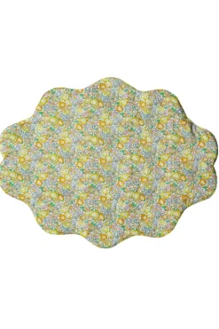Reversible Wavy Placemat Made With Liberty Fabric in in Archive Swatch & Michelle